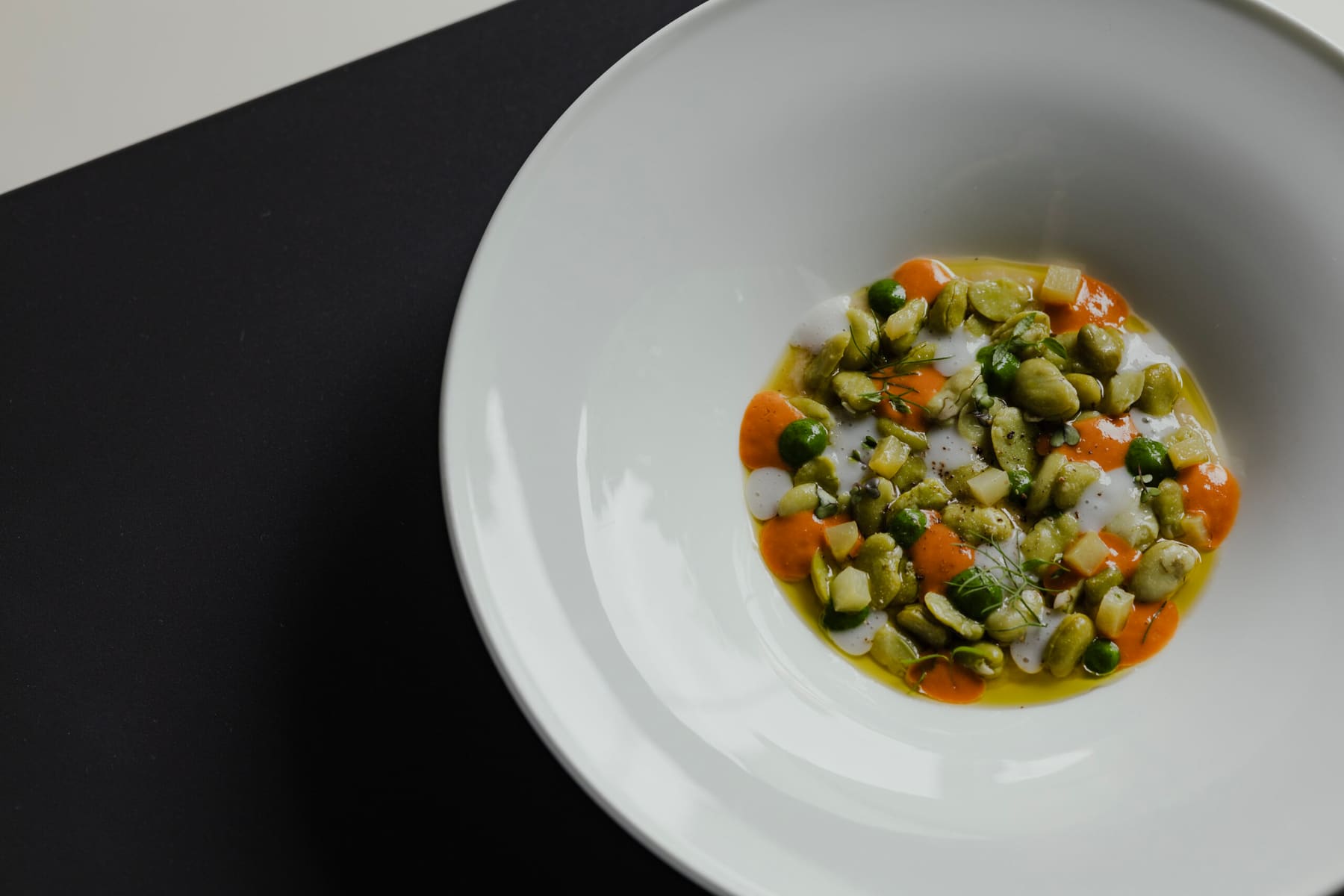 Le stesse verdure viste dall'alto